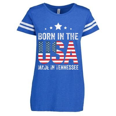 Born in the USA made and raised in Tennessee Enza Ladies Jersey Football T-Shirt