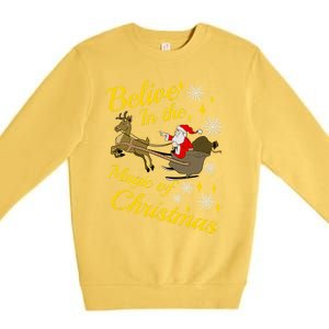 Believe In The Magic Of Christmas Premium Crewneck Sweatshirt