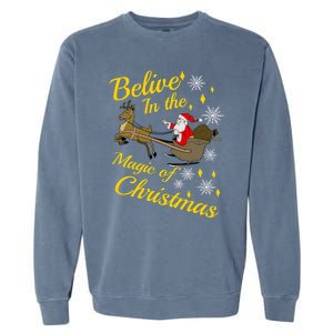 Believe In The Magic Of Christmas Garment-Dyed Sweatshirt