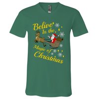 Believe In The Magic Of Christmas V-Neck T-Shirt