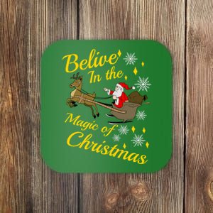 Believe In The Magic Of Christmas Coaster