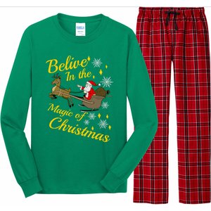 Believe In The Magic Of Christmas Long Sleeve Pajama Set