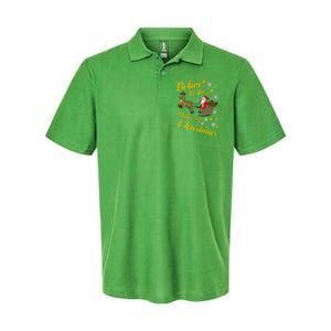 Believe In The Magic Of Christmas Softstyle Adult Sport Polo