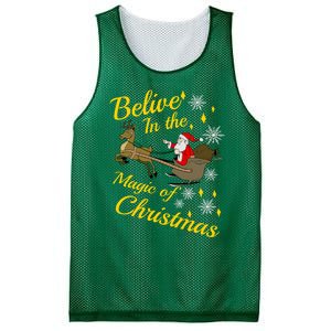 Believe In The Magic Of Christmas Mesh Reversible Basketball Jersey Tank