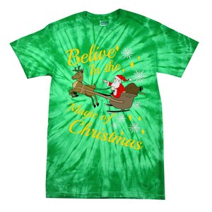 Believe In The Magic Of Christmas Tie-Dye T-Shirt