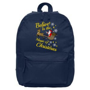 Believe In The Magic Of Christmas 16 in Basic Backpack