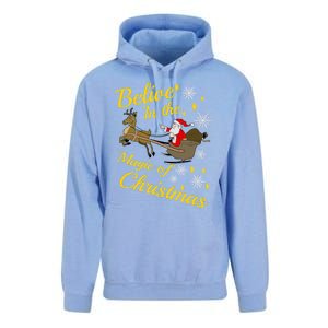 Believe In The Magic Of Christmas Unisex Surf Hoodie