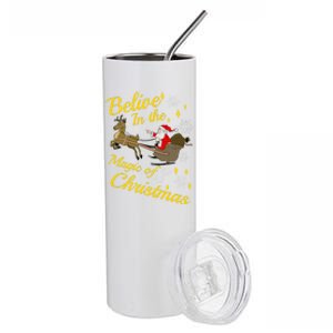 Believe In The Magic Of Christmas Stainless Steel Tumbler