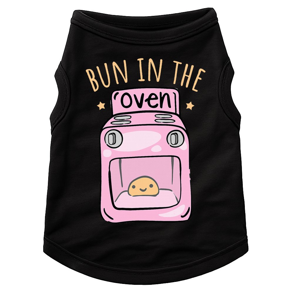 Bun In The Oven Baby Announcement Doggie Tank