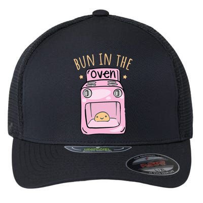 Bun In The Oven Baby Announcement Flexfit Unipanel Trucker Cap