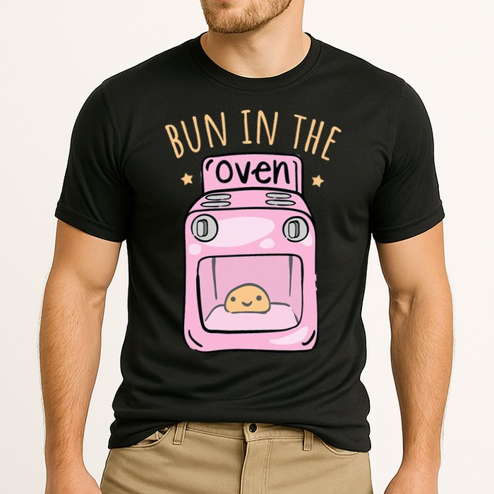 Bun In The Oven Baby Announcement Cooling Performance Crew T-Shirt