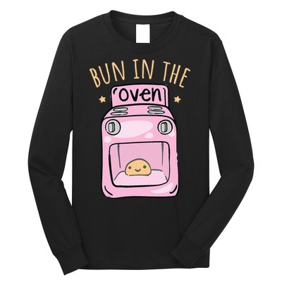 Bun In The Oven Baby Announcement Long Sleeve Shirt