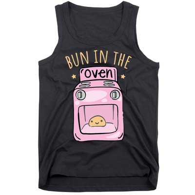 Bun In The Oven Baby Announcement Tank Top