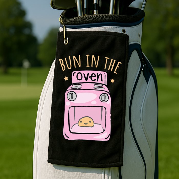 Bun In The Oven Baby Announcement Golf Towel