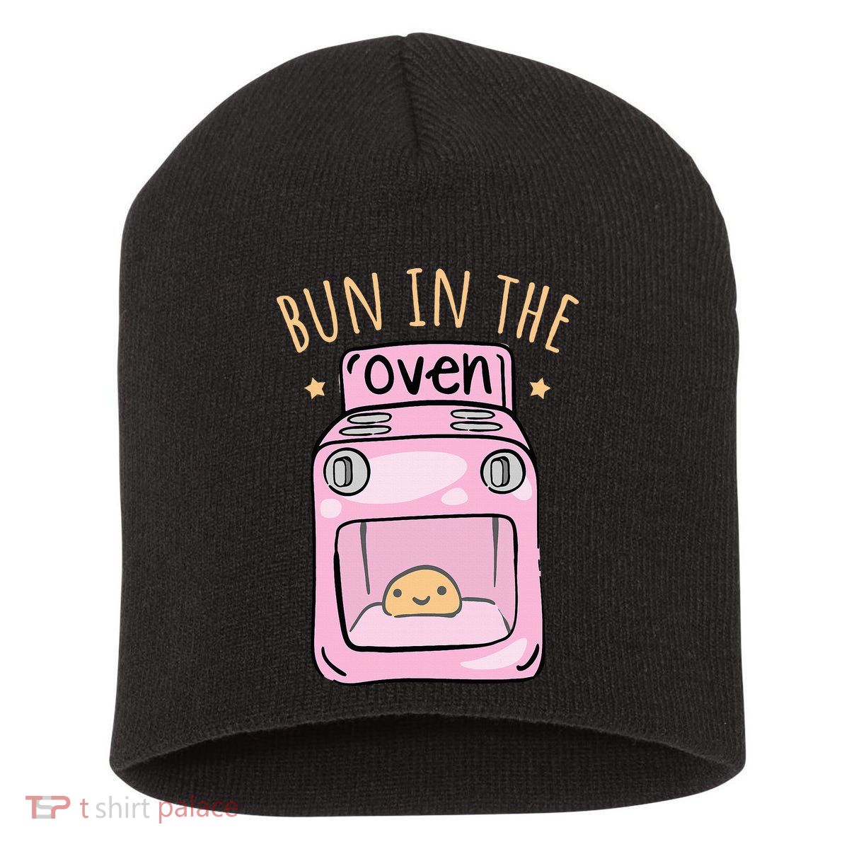 Bun In The Oven Baby Announcement Short Acrylic Beanie