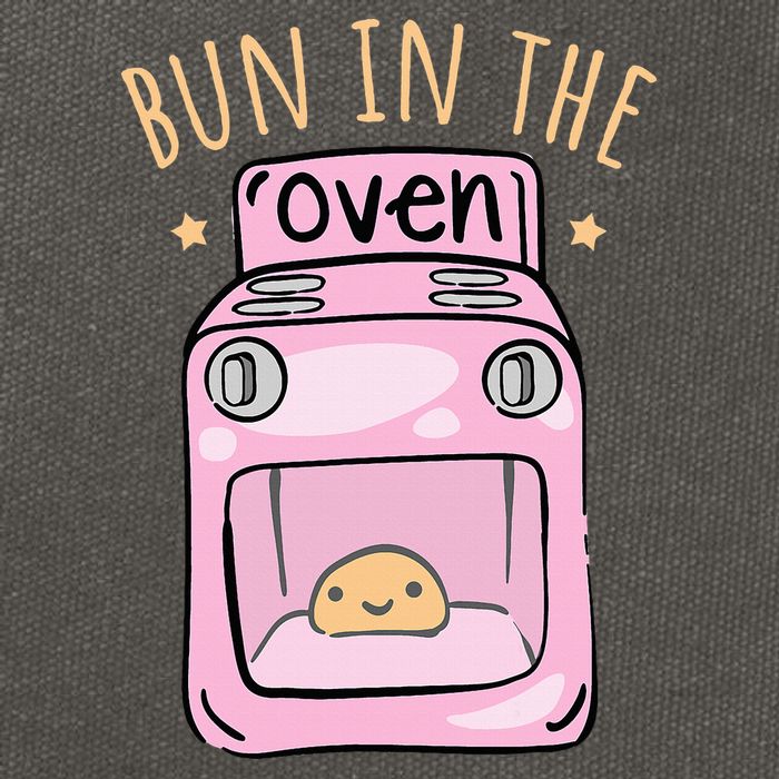 Bun In The Oven Baby Announcement Cotton Canvas Backpack