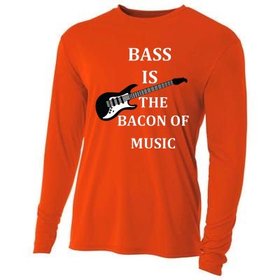 Bass Is The Bacon Of Music Bass Players Cooling Performance Long Sleeve Crew