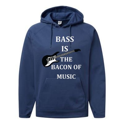 Bass Is The Bacon Of Music Bass Players Performance Fleece Hoodie