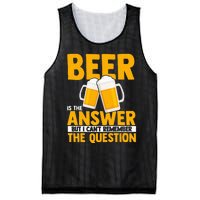 Beer is the answer but i can't remember the question Mesh Reversible Basketball Jersey Tank