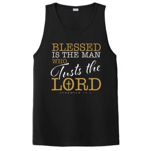 Blessed Is The Man Who Trusts The Lord Jesus Christian Bible PosiCharge Competitor Tank