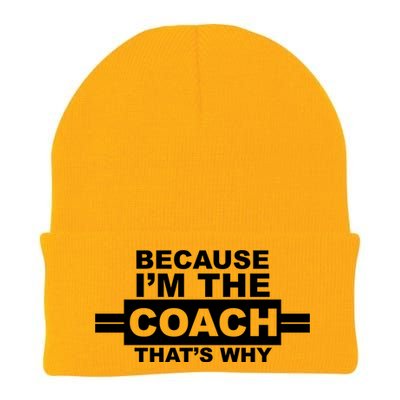 Because I'm The Coach That's Why Knit Cap Winter Beanie