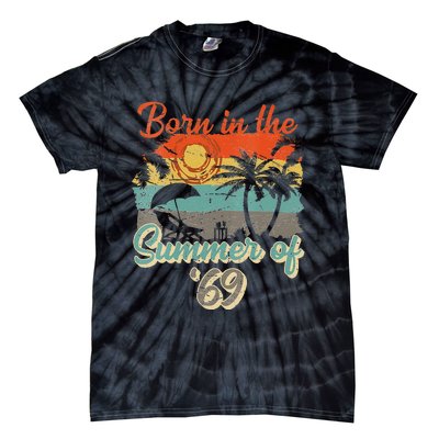 Born In The Summer Of 69 50th Birthday Vintage Tie-Dye T-Shirt