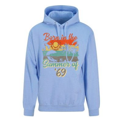 Born In The Summer Of 69 50th Birthday Vintage Unisex Surf Hoodie