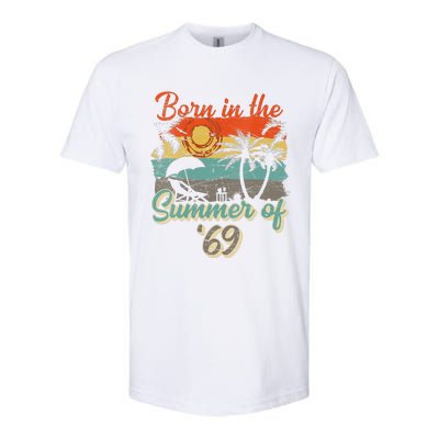 Born In The Summer Of 69 50th Birthday Vintage Softstyle CVC T-Shirt