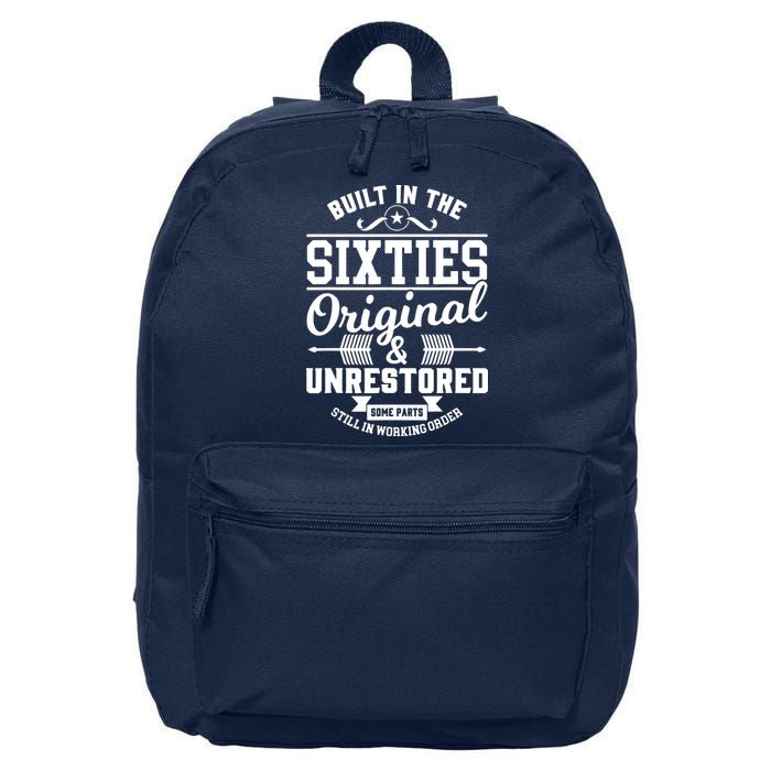 Built In The Sixties Original & Unrestored 16 in Basic Backpack