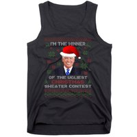 Biden Im The Winner Of The Ugliest Christmas Sweater Contest Tank Top