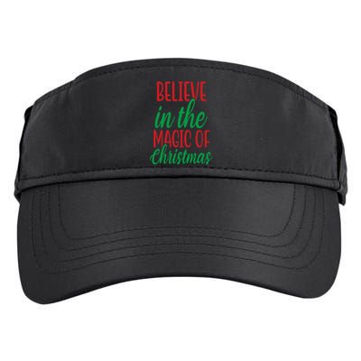 Believe In The Magic Of Christmas Pajama Cool Xmas Holiday Adult Drive Performance Visor