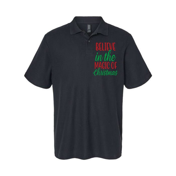 Believe In The Magic Of Christmas Pajama Cool Xmas Holiday Softstyle Adult Sport Polo