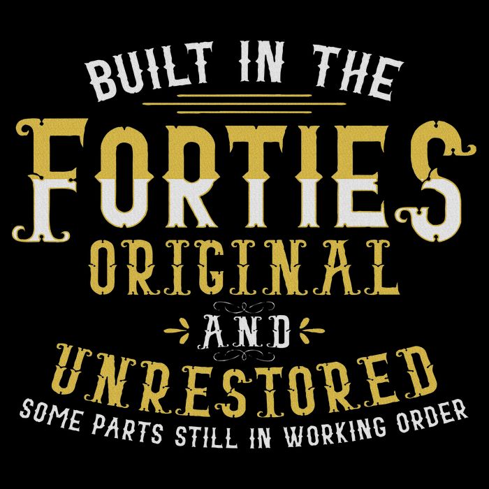 Built In The Forties Original Unrestored 70th Birthday Funny 16 in Basic Backpack