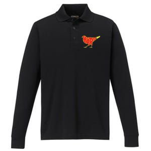 Bird Is The Word Performance Long Sleeve Polo