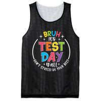 Bruh Its Test Day Rock The Test Teacher Student Testing Day Mesh Reversible Basketball Jersey Tank