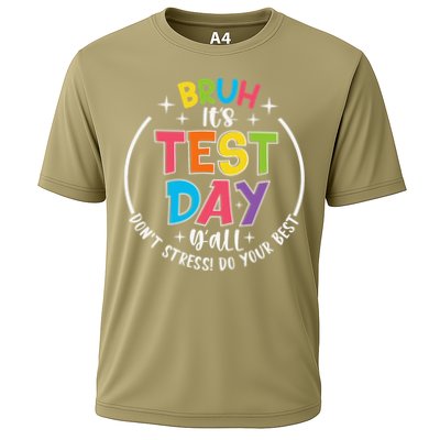 Bruh Its Test Day Rock The Test Teacher Student Testing Day Performance Shirt