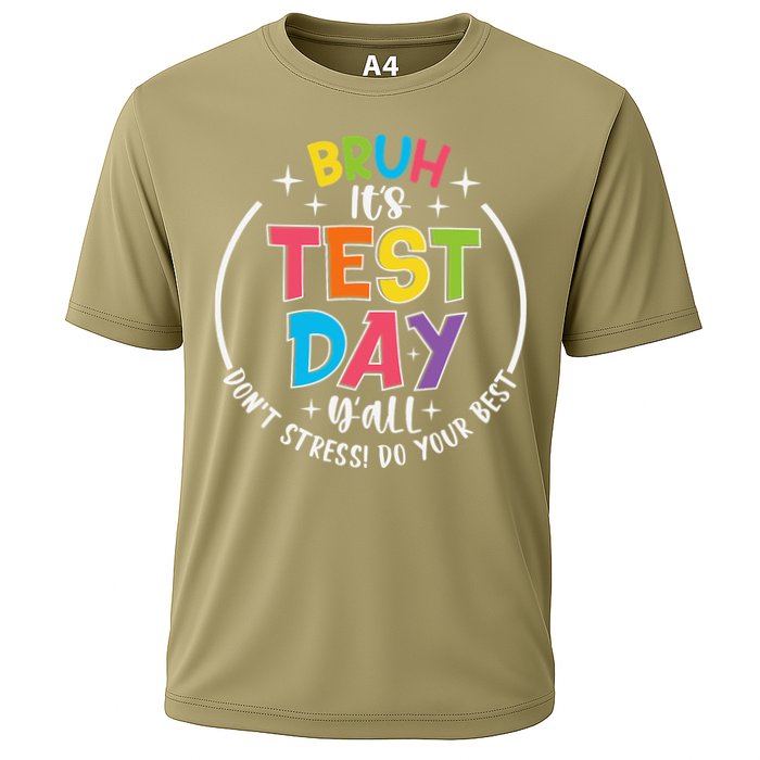 Bruh Its Test Day Rock The Test Teacher Student Testing Day Performance Shirt