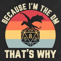 Because Im The DM Thats Why Gift Retro RPG Dice Dragon Trucker Hat