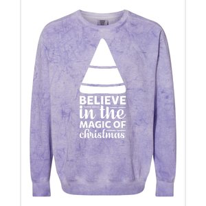 Believe In The Magic Of Christmas Colorblast Crewneck Sweatshirt