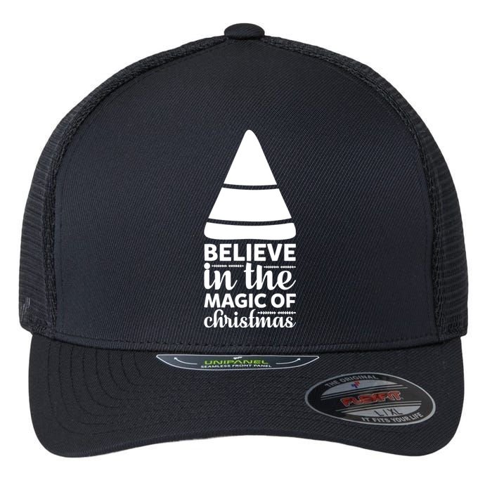 Believe In The Magic Of Christmas Flexfit Unipanel Trucker Cap