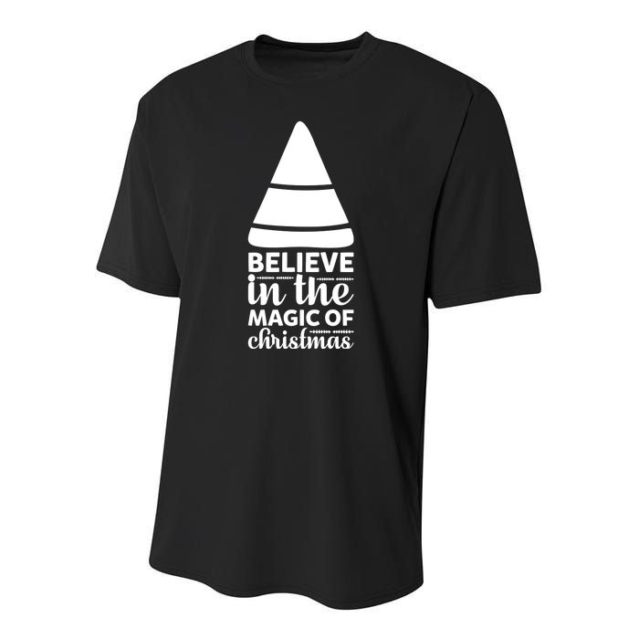 Believe In The Magic Of Christmas Youth Performance Sprint T-Shirt