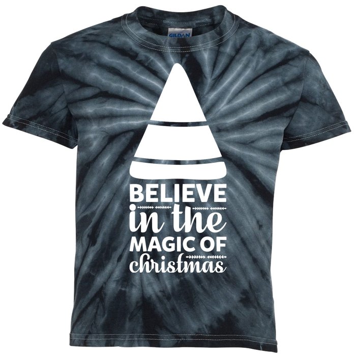 Believe In The Magic Of Christmas Kids Tie-Dye T-Shirt