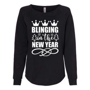 Blinging In The New Year Womens California Wash Sweatshirt