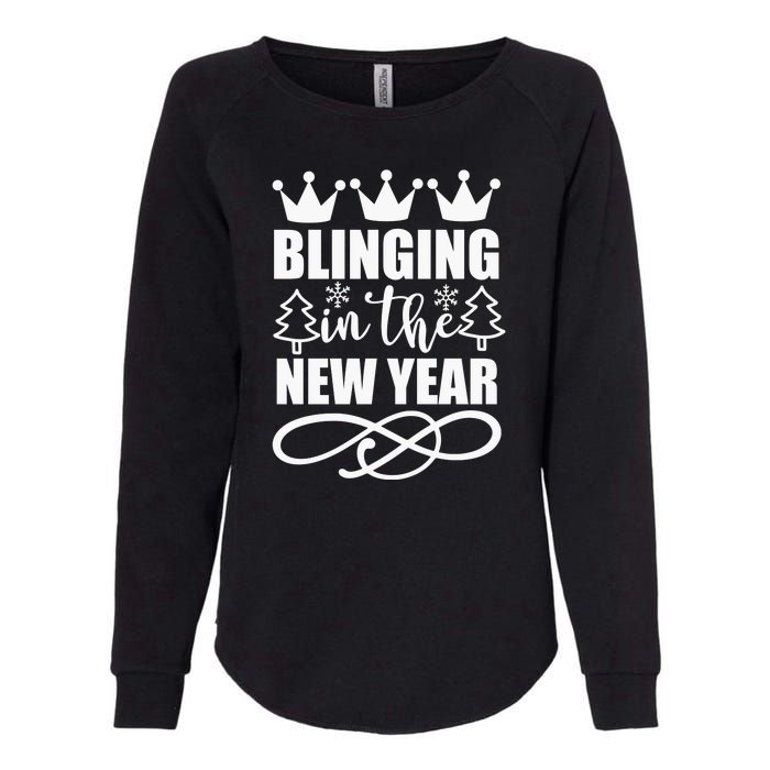 Blinging In The New Year Womens California Wash Sweatshirt