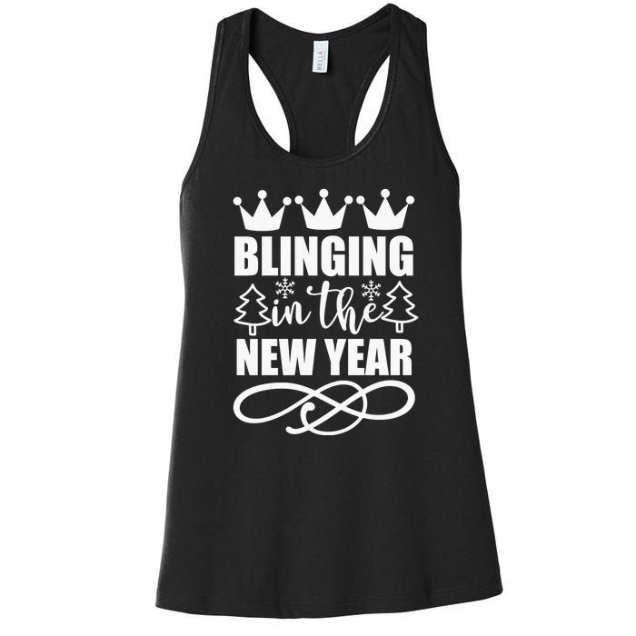 Blinging In The New Year Women's Racerback Tank