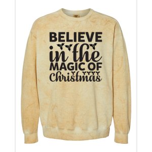 Believe In The Magic Of Christmas Colorblast Crewneck Sweatshirt