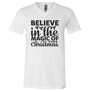 Believe In The Magic Of Christmas V-Neck T-Shirt