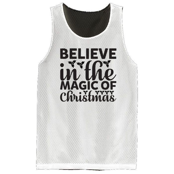 Believe In The Magic Of Christmas Mesh Reversible Basketball Jersey Tank