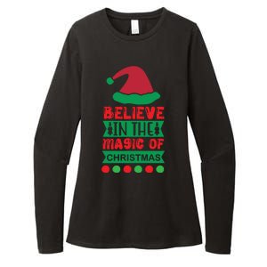 Believe In The Magic Of Christmas Womens CVC Long Sleeve Shirt