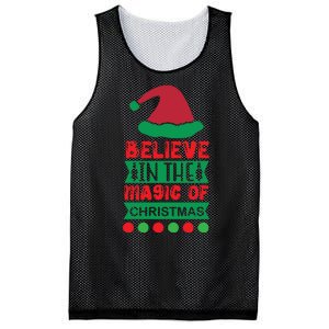 Believe In The Magic Of Christmas Mesh Reversible Basketball Jersey Tank